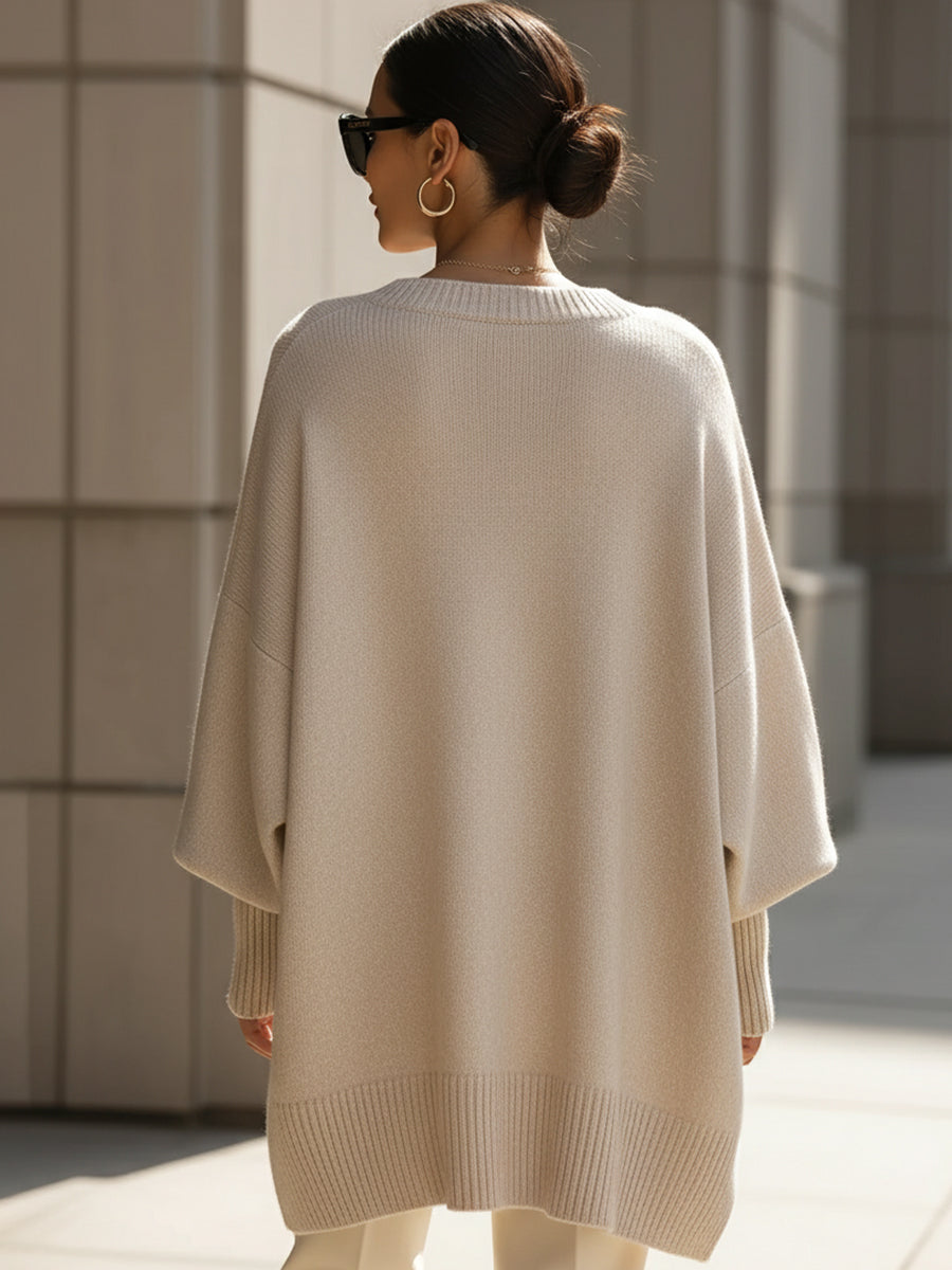 Claire's Oversized Wide-Neck Sweater