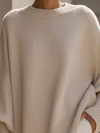 Claire's Oversized Wide-Neck Sweater