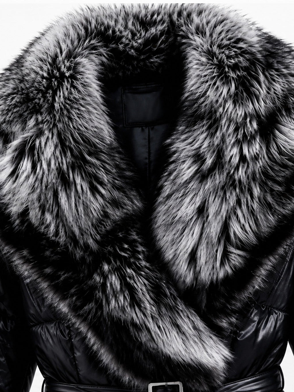 Women's Padded Jacket with Faux Fur Collar