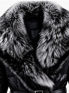 Women's Padded Jacket with Faux Fur Collar
