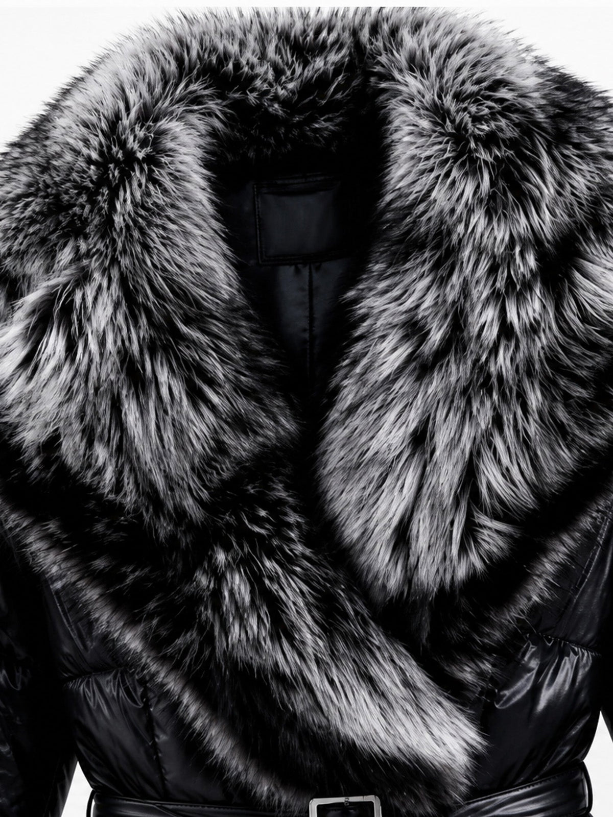 Women's Padded Jacket with Faux Fur Collar