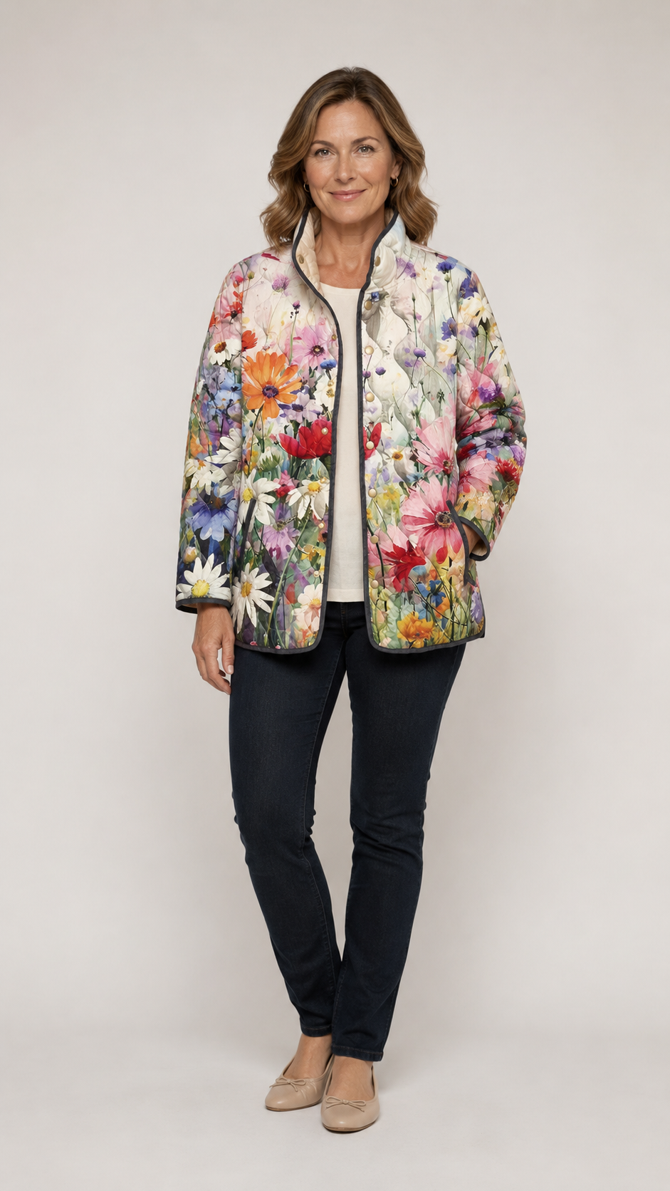 Charlotte™| Vintage Charming Floral Quilted Jacket
