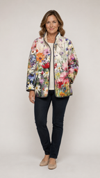 Charlotte™| Vintage Charming Floral Quilted Jacket