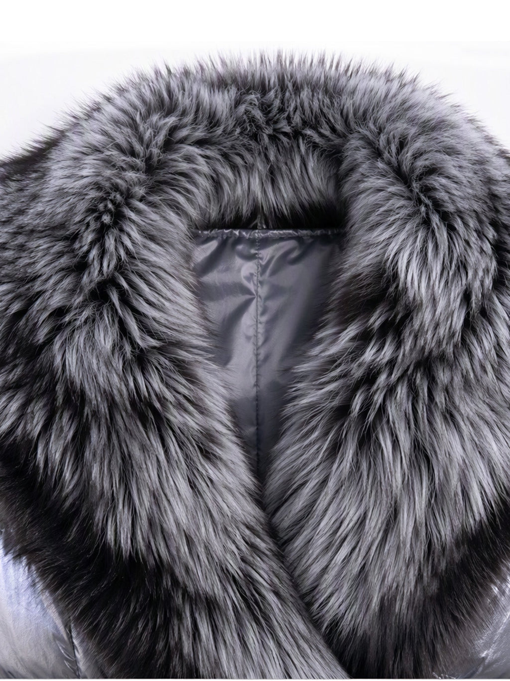 Women's Padded Jacket with Faux Fur Collar