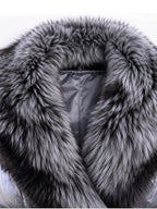 Women's Padded Jacket with Faux Fur Collar