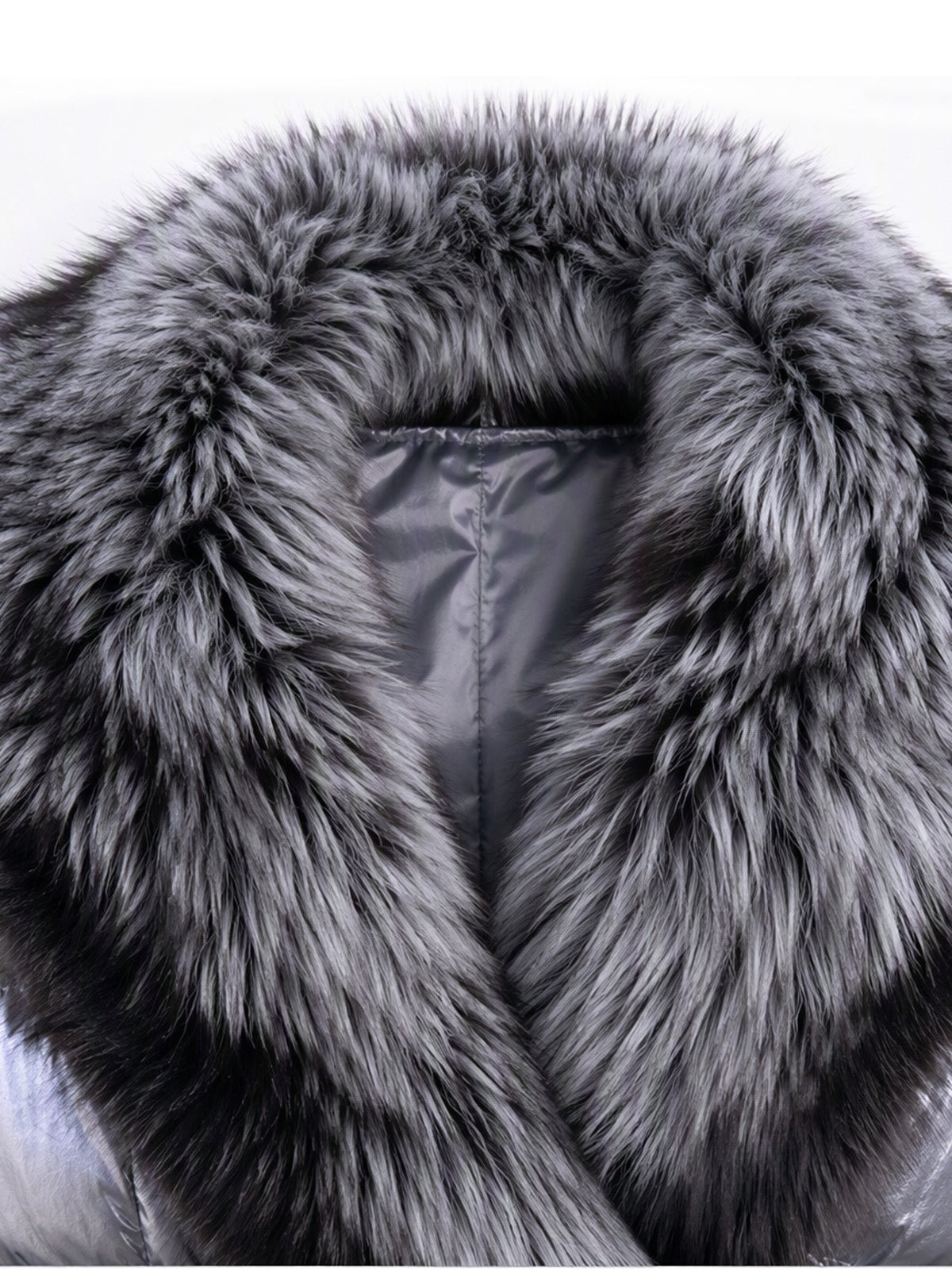 Women's Padded Jacket with Faux Fur Collar
