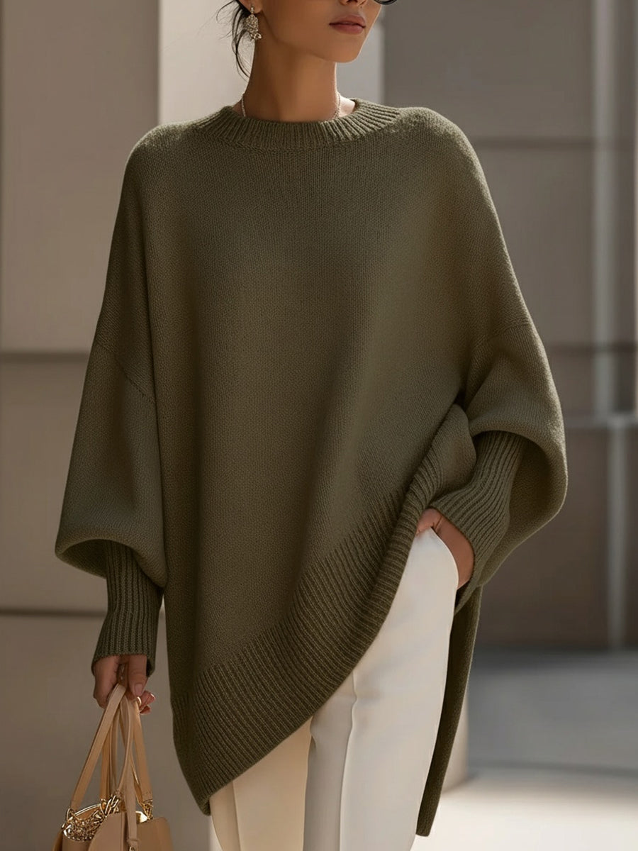 Claire's Oversized Wide-Neck Sweater