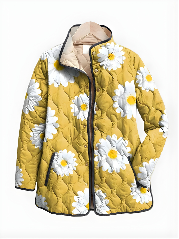 Charlotte™| Vintage Charming Floral Quilted Jacket
