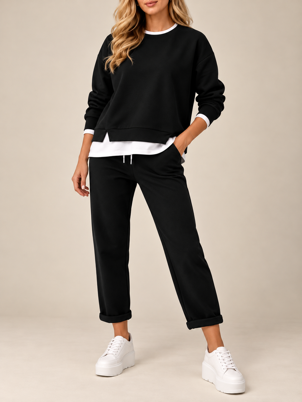 Women's Two‑Piece Sweatshirt Set