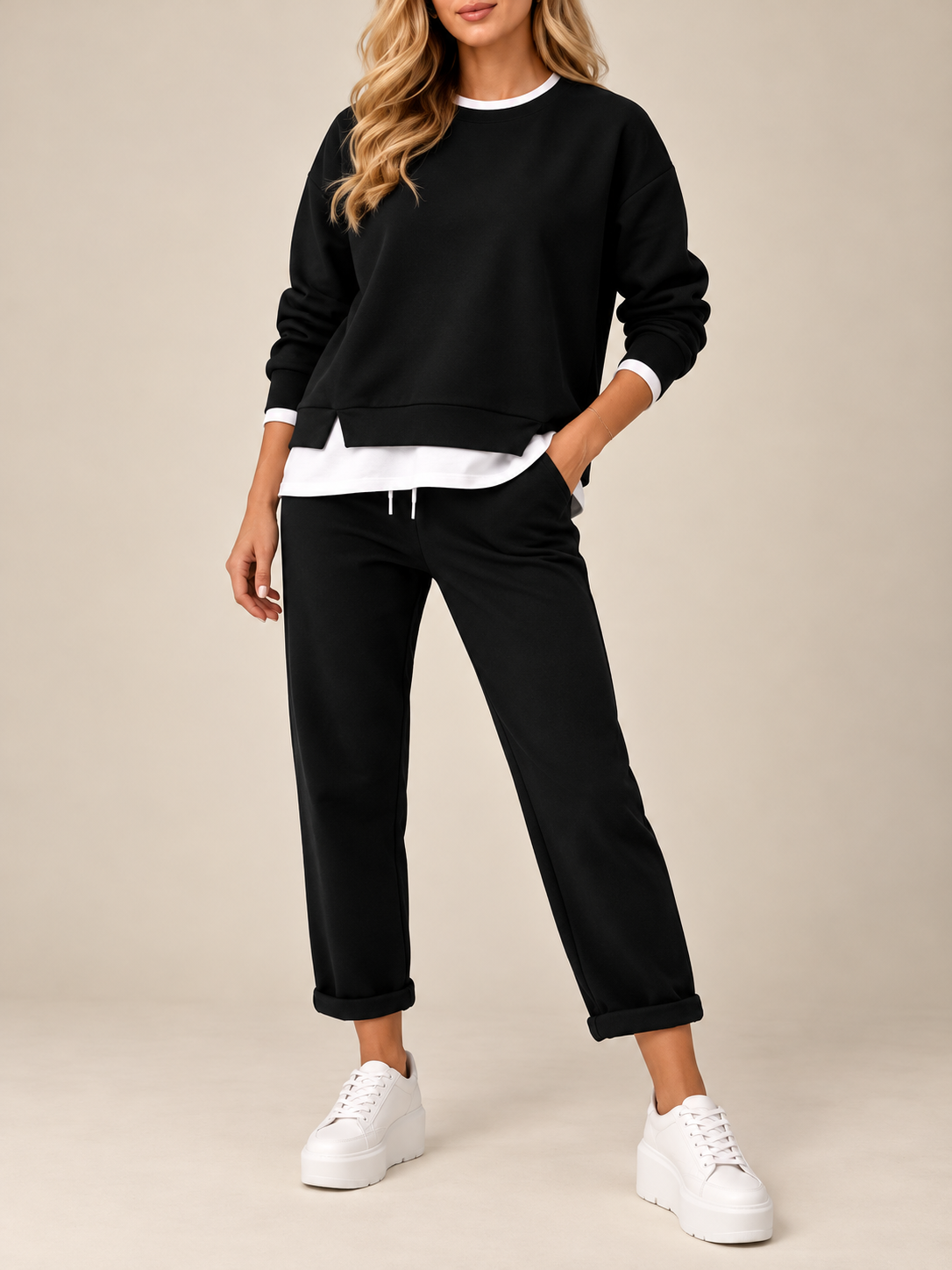 Women's Two‑Piece Sweatshirt Set