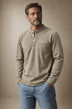 Charles Saltwater Long Sleeve Henley