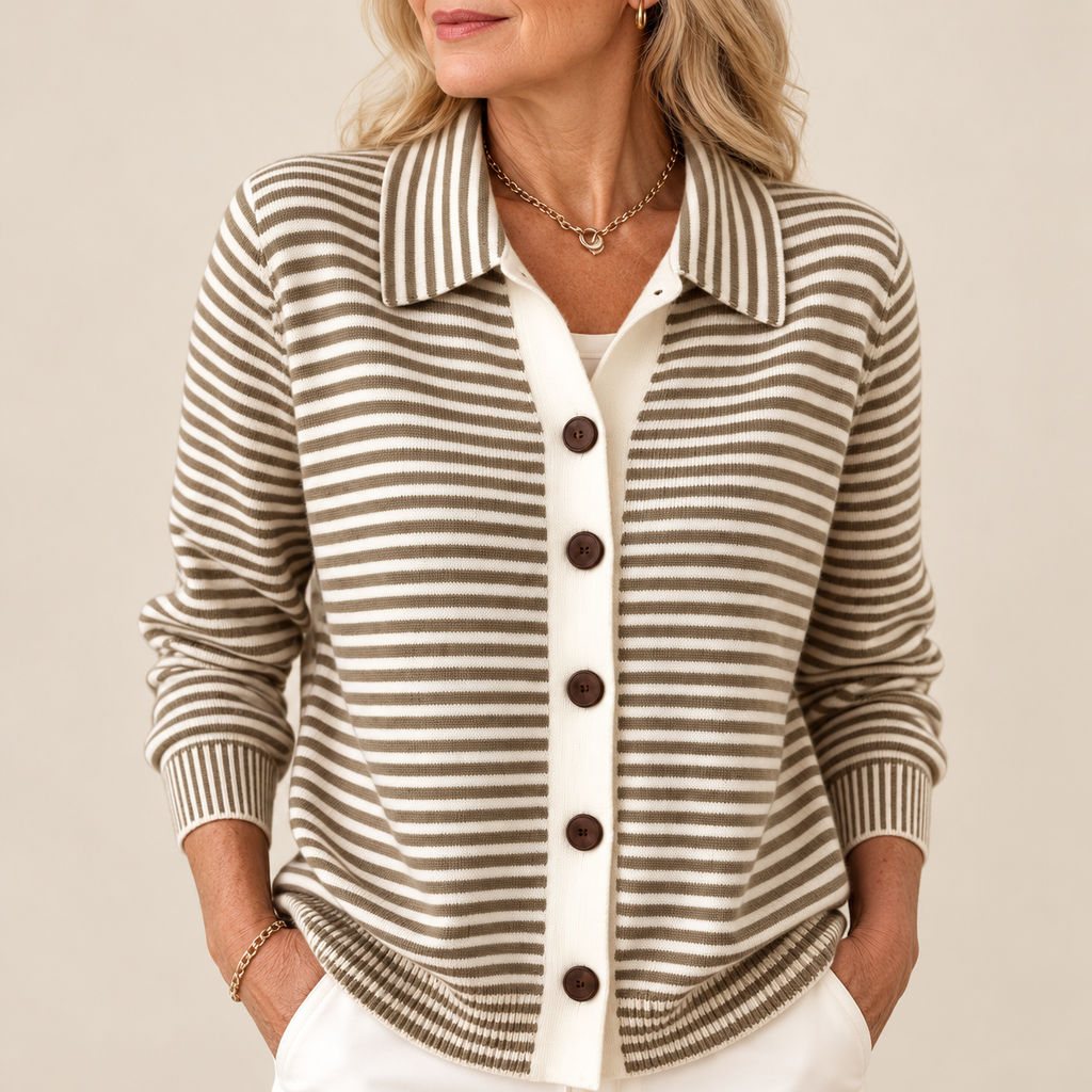 Blythe™ Striped Button Cardigan