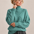 Isadora™  | Turtle-Neck Long Sleeve  Sweater