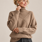 Isadora™  | Turtle-Neck Long Sleeve  Sweater