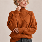 Isadora™  | Turtle-Neck Long Sleeve  Sweater