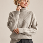 Isadora™  | Turtle-Neck Long Sleeve  Sweater