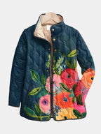 Charlotte™| Vintage Charming Floral Quilted Jacket