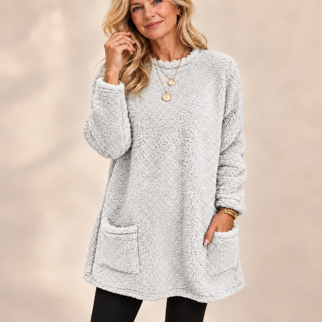 CozyCloud™ | Women's Fleece-Lined Pocket Tunic