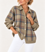 Vivienne™| Retro Check Sweater