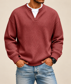 Layered Comfort Waffle Tee