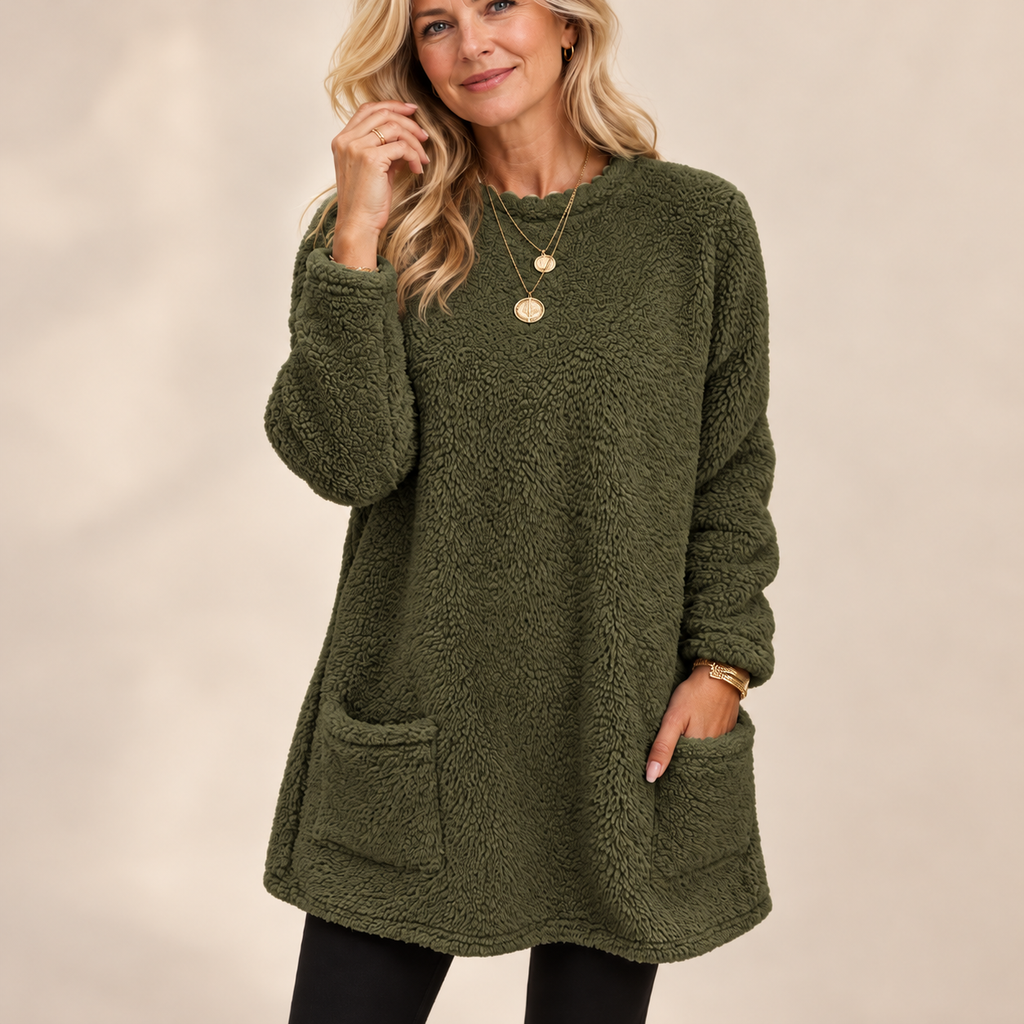 CozyCloud™ | Women's Fleece-Lined Pocket Tunic