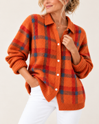 Vivienne™| Retro Check Sweater