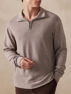 Luxury Stretch Polo Sweater