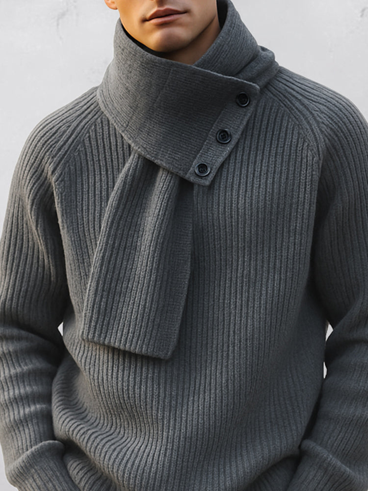 Luxe Minimalist Sweater & Scarf Set