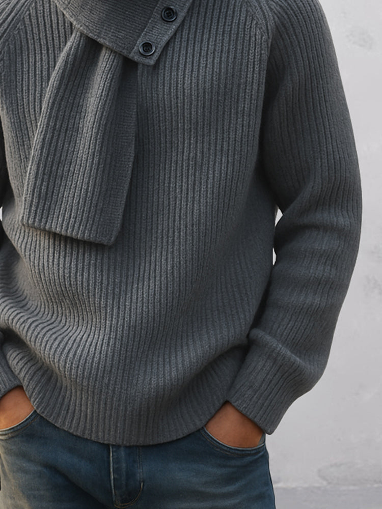 Luxe Minimalist Sweater & Scarf Set