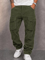 Classic Straight Leg Corduroy Cargo Pants