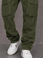 Classic Straight Leg Corduroy Cargo Pants