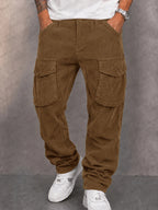 Classic Straight Leg Corduroy Cargo Pants