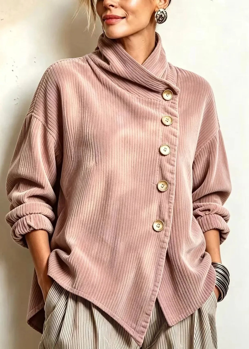 Claire | The Corduroy Button-Up Top