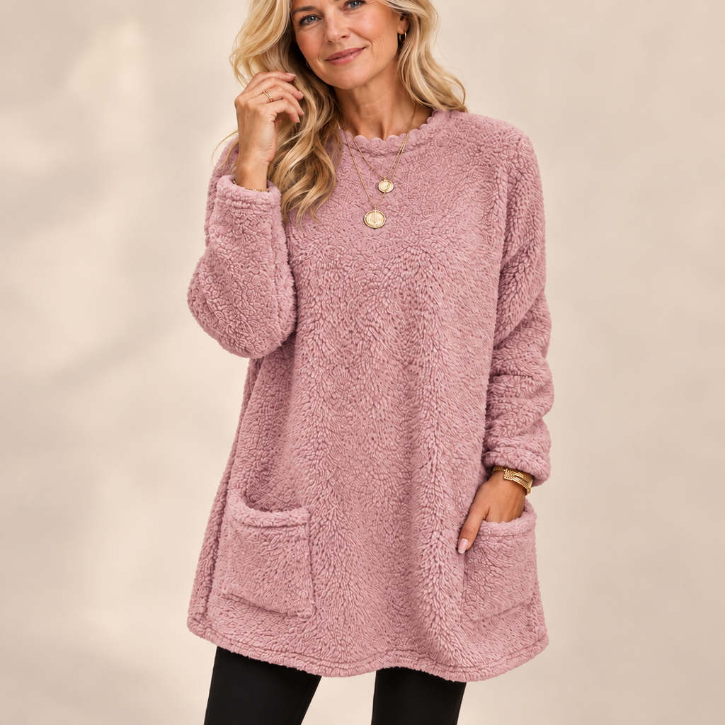 CozyCloud™ | Women's Fleece-Lined Pocket Tunic