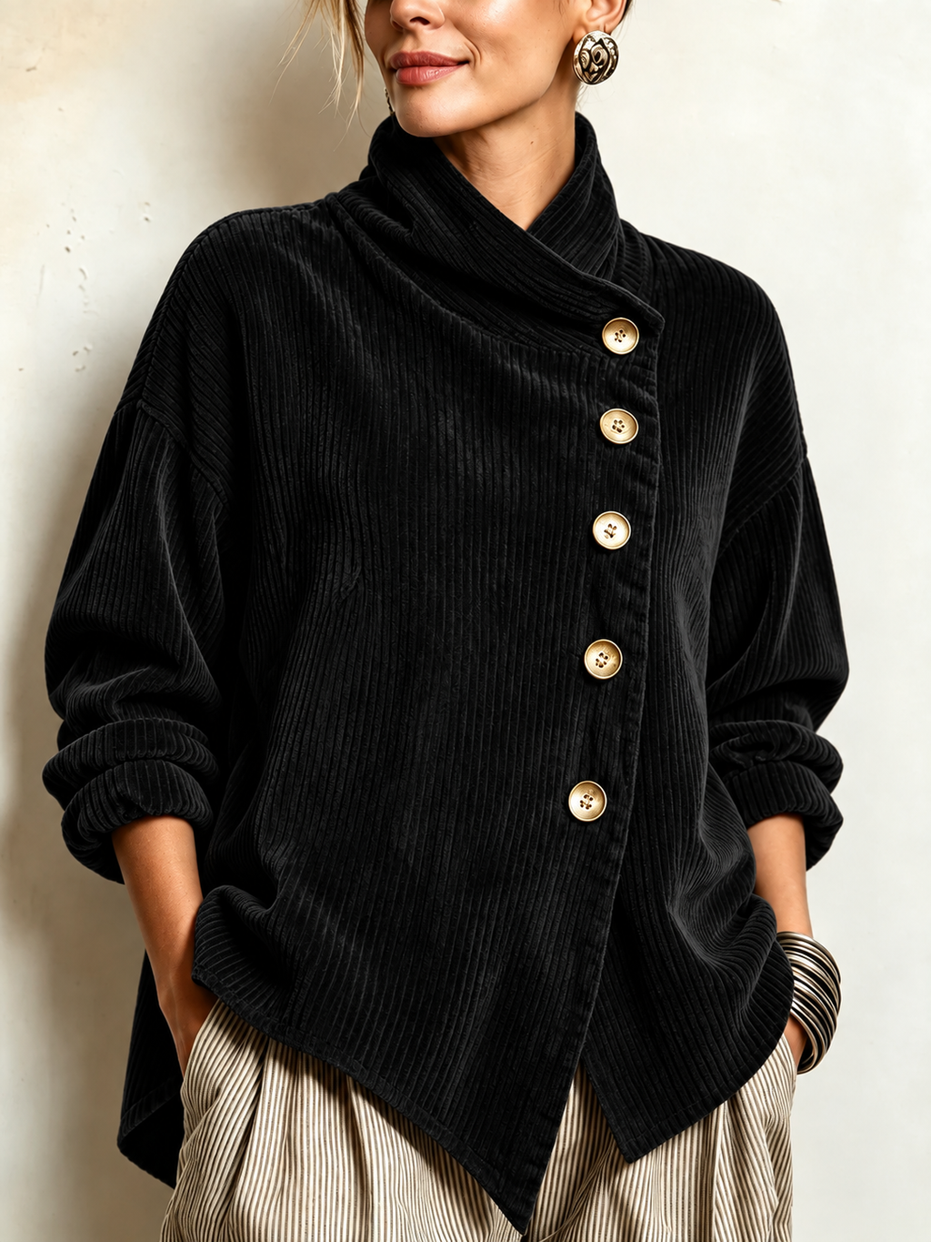 Claire | The Corduroy Button-Up Top