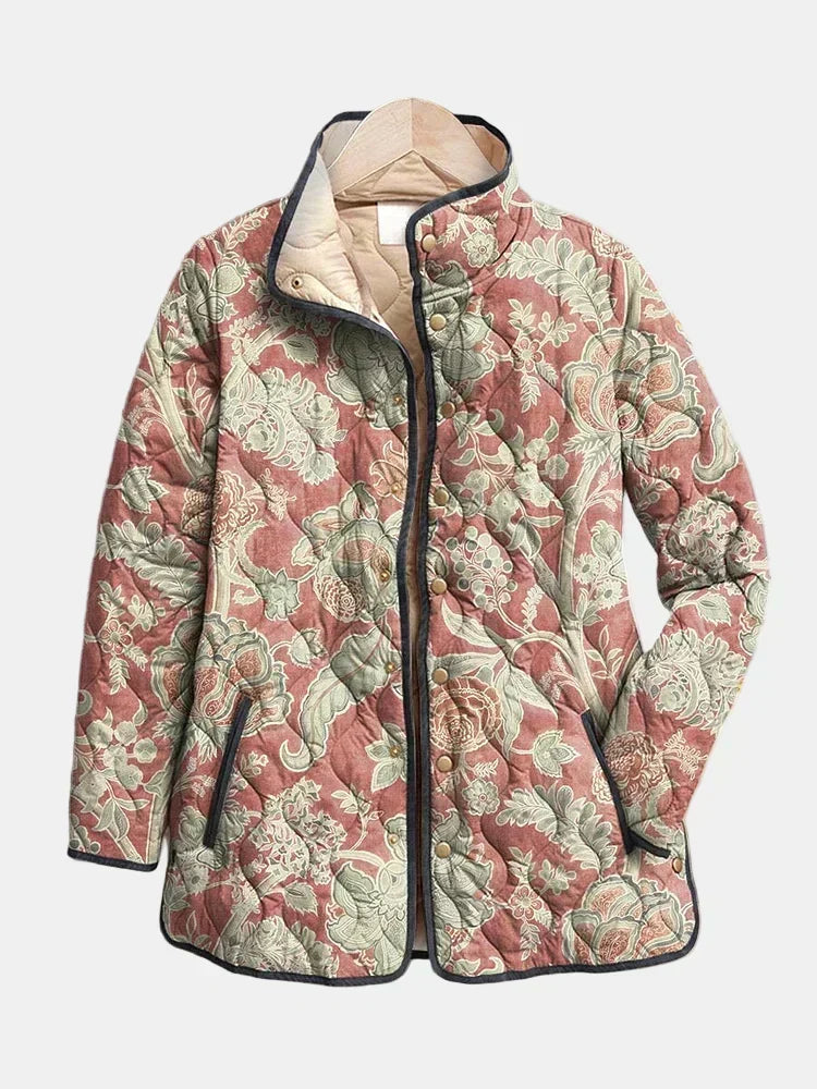 Charlotte™| Vintage Charming Floral Quilted Jacket