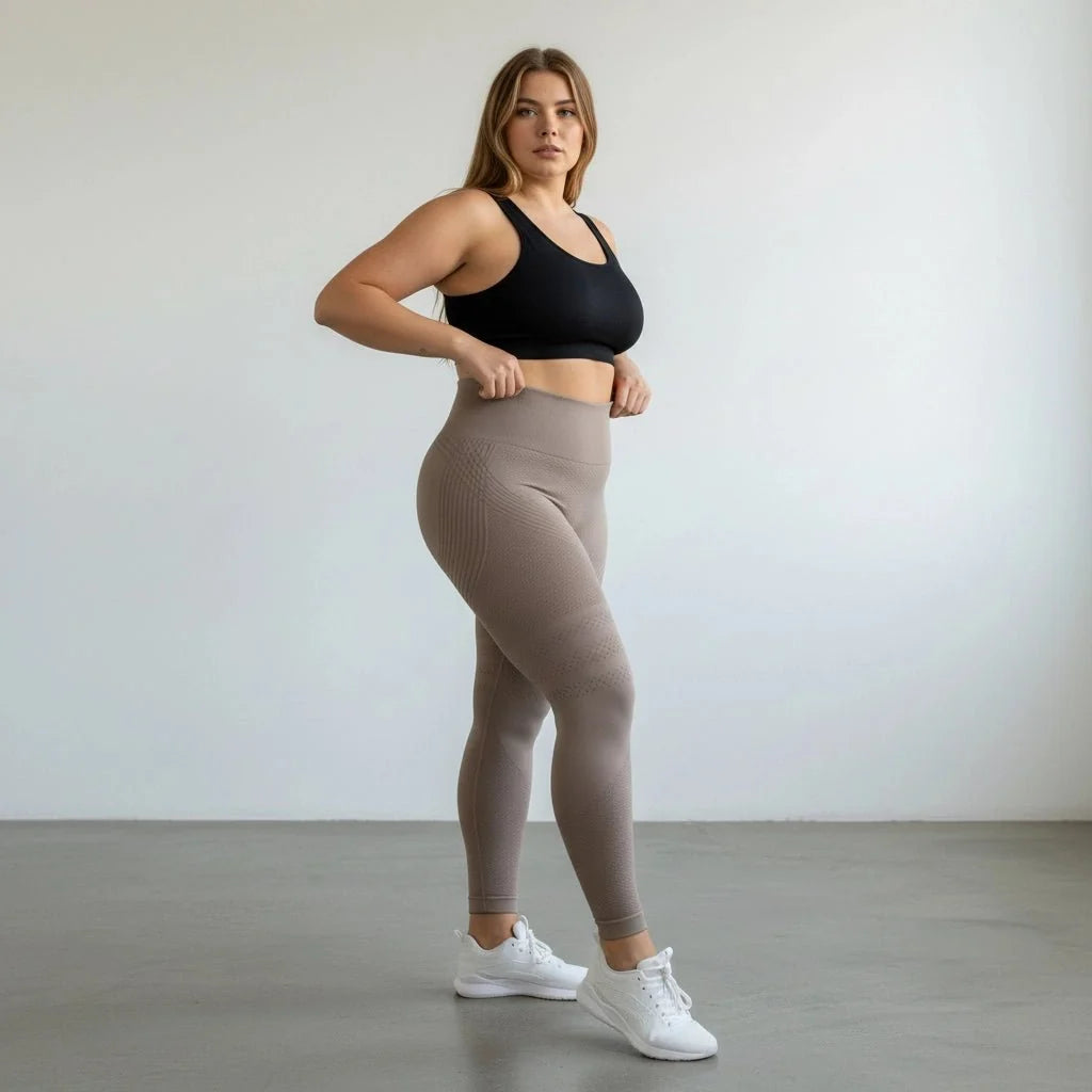 Claire 3D Compression Leggings – High Waist, Seamless & Sculpting
