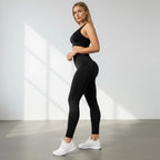 Claire 3D Compression Leggings – High Waist, Seamless & Sculpting