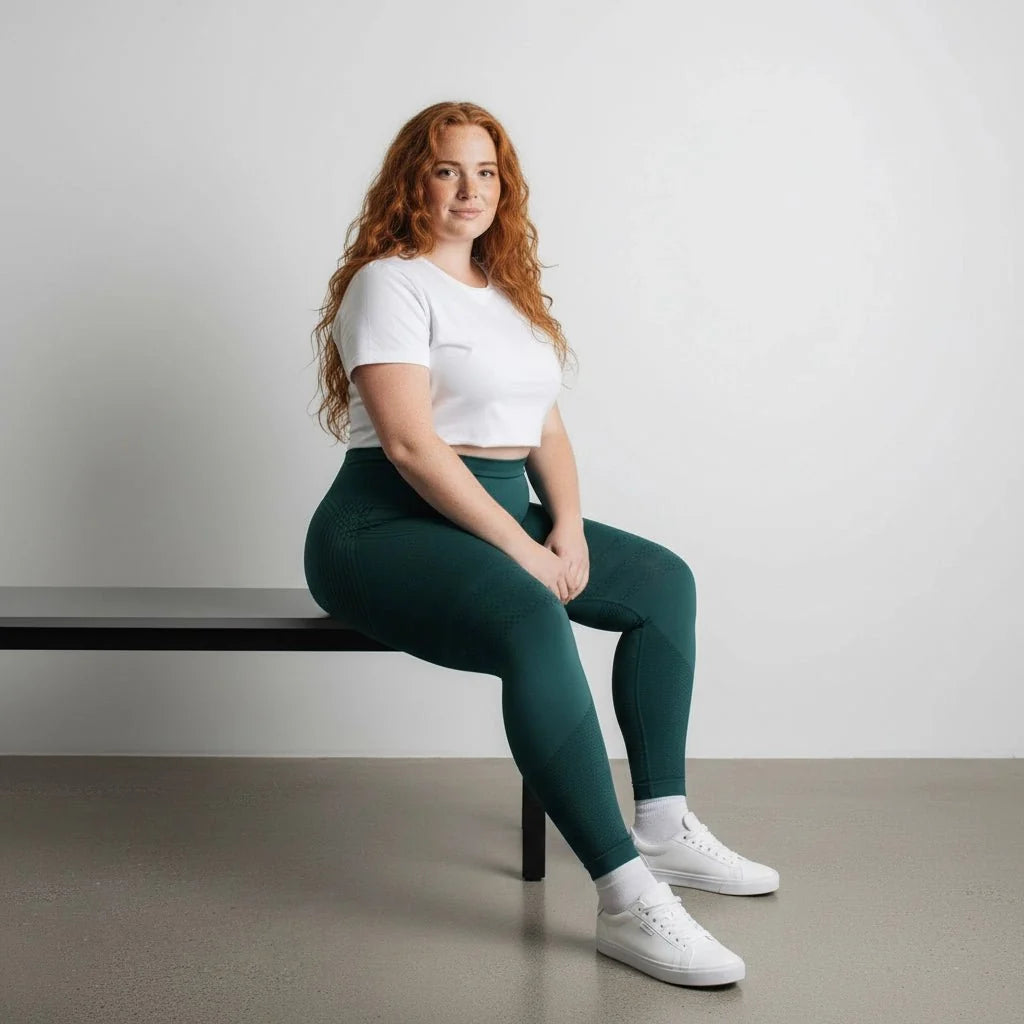 Claire 3D Compression Leggings – High Waist, Seamless & Sculpting