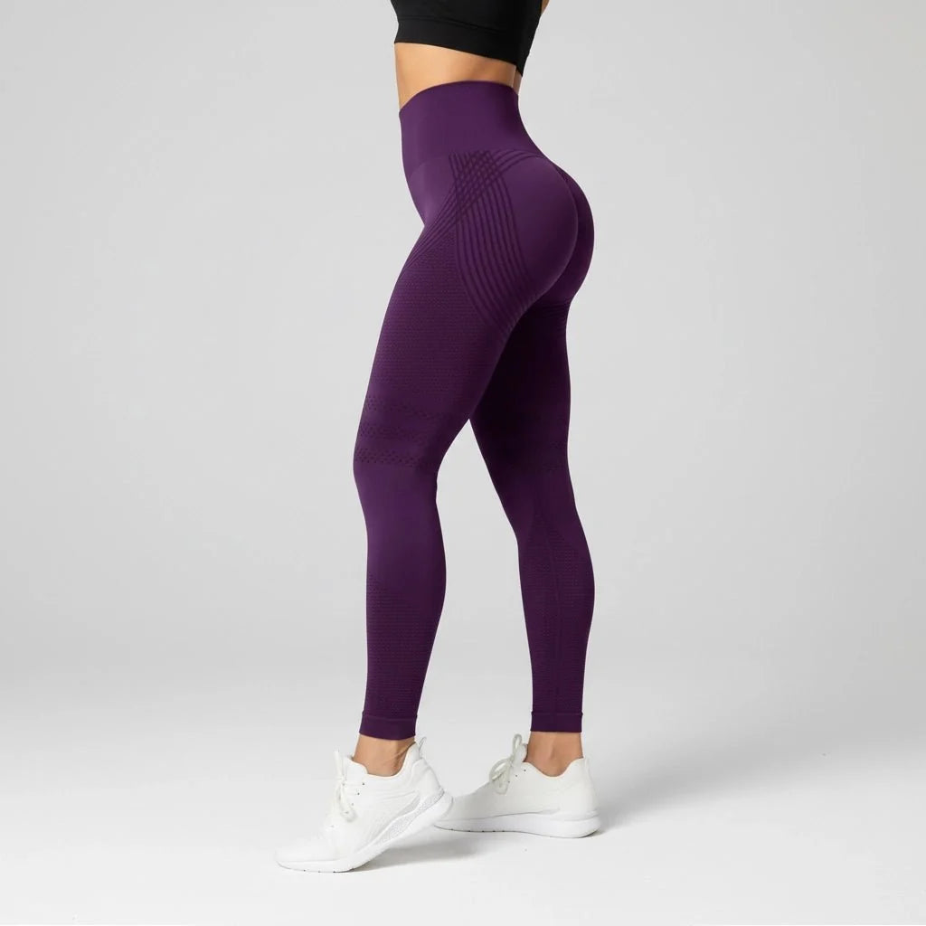 Claire 3D Compression Leggings – High Waist, Seamless & Sculpting
