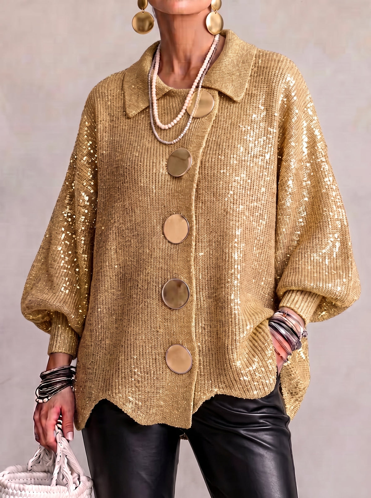 Claire's ™ Oversized Button Cardigan